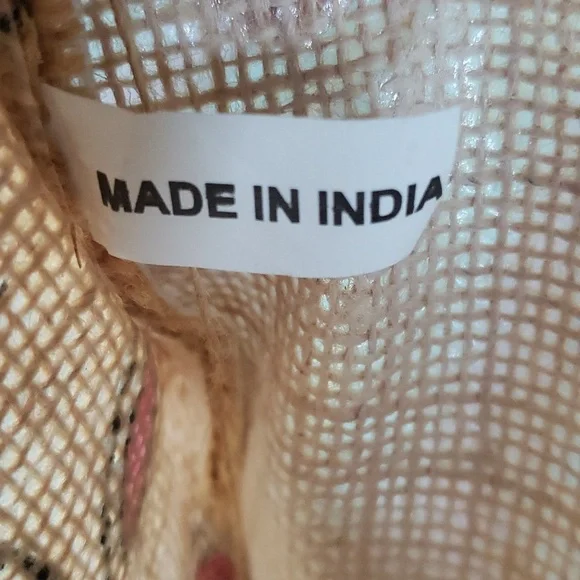 *EUC* Burlap Bunny Tote Bag - Picture 8 of 9